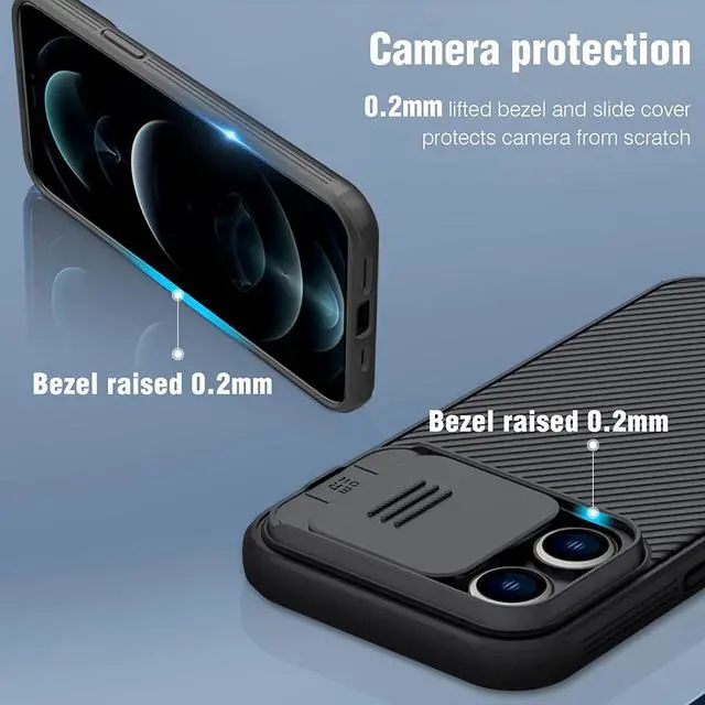 Alt view image 5 of 7 - Nillkin for iPhone 14 Pro Max Case with Slide Camera Cover [Lens Protection] CamShield Pro Anti-Scratch & Shockproof Protective Phone Case for iPhone 14 Pro Max 6.7 inch - Black