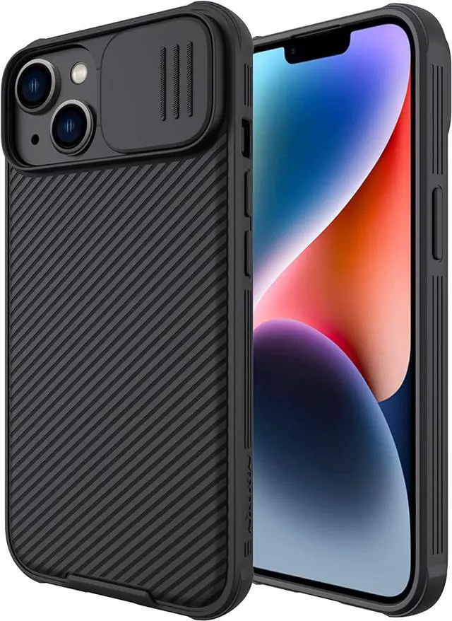 Main image of Nillkin for iPhone 14 Plus Case with Slide Camera Cover [Lens Plustection] CamShield Plus Anti-Scratch & ShockPlusof Plustective Phone Case for iPhone 14 Plus 6.7 inch - Black