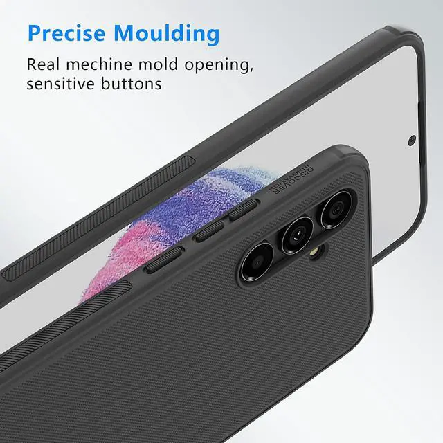Alt view image 3 of 7 - Nillkin for Samsung Galaxy A54 5G Case, Frosted Shield Pro Ultra Thin Phone Case for Samsung A54 Military Grade Shockproof Anti-Scratch & Slip Dual Layer Tough Case for Galaxy A54 case Black