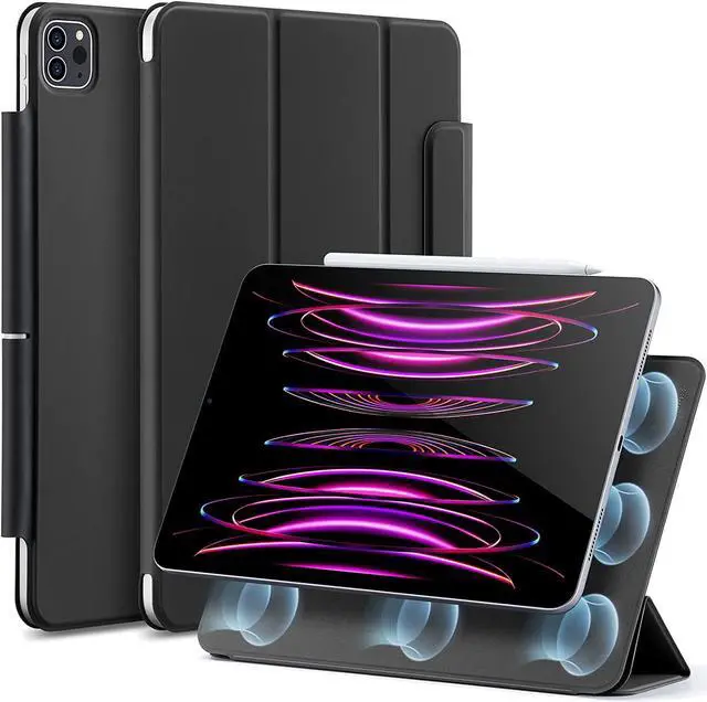 Main image of ESR for iPad Pro 12.9 Case, 12.9 Inch iPad Pro Case (2022/2021/2020, 6th/5th/4th Generation), Convenient Magnetic Attachment, 2-Way Stand, Full Pencil 2 Support, Rebound Magnetic Case, Black