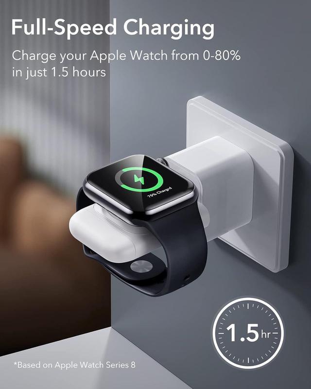 Alt view image 7 of 7 - 65W 4-in-1 GaN Wireless Charging Station(5-in-1 Stand), Designed for MagSafe Charger Stand, Magnetic Wireless Charger for iPhone 15/14/13, AirPods Pro/3/2, and USB A/C Devices, White