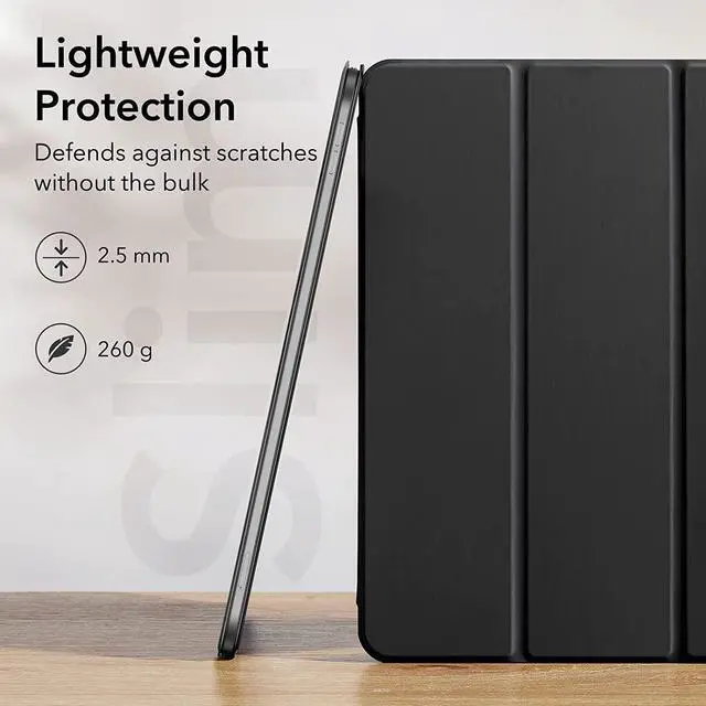 Alt view image 4 of 7 - ESR for iPad (A16) 11th/10th Generation Case(2025/2022,10.9 Inch), Convenient Magnetic Attachment, Two-Way Trifold Stand, Lightweight Protection, Auto Sleep/Wake, Rebound Series, Black