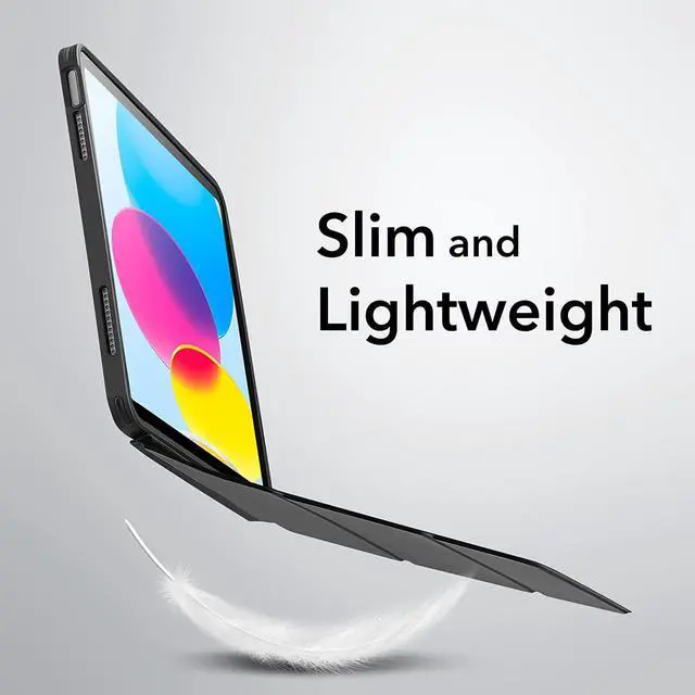 Alt view image 7 of 7 - ESR for iPad (A16) 11th/10th Generation Case(2025/2022), Detachable Magnetic Cover, Smart Trifold Stand with Hard Shell Back, Slim and Light, Auto Wake/Sleep, Ascend Series, Frosted Black
