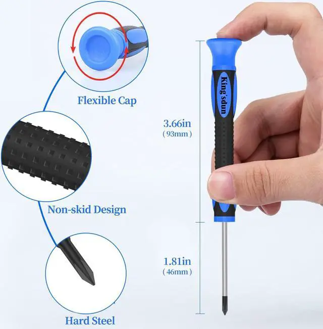 Alt view image 2 of 7 - Kingsdun Eyeglass Repair Kit with Nose Pads, Glasses Precision Screwdriver Tools Set with 1200PCS Screws and Curved Tweezer for Eyeglass, Sunglass, Spectacles & Watch Clock Repair (Upgrade)