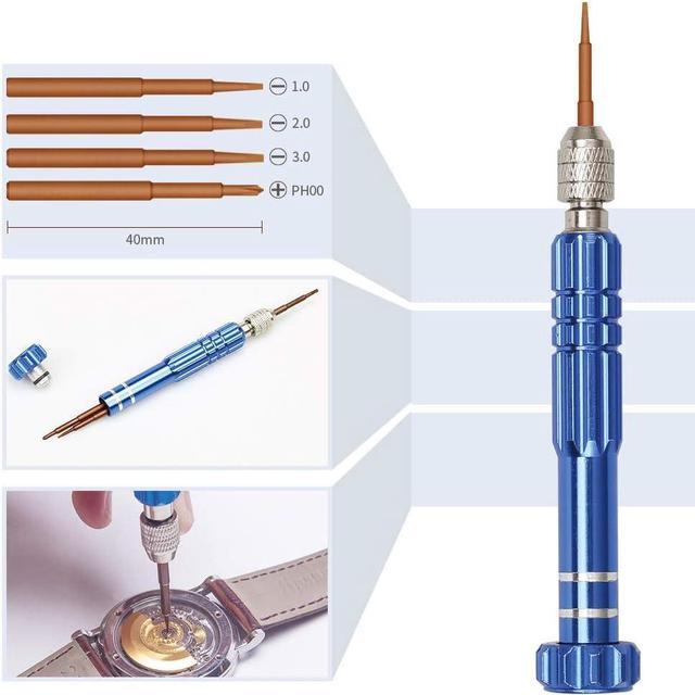 Alt view image 4 of 7 - Kingsdun Watch Repair Kit, Professional 208Pcs Watch Battery Replacement Tool Watchband Link & Back Remover, Spring Bar Tool Kit with Carrying Case & Instruction Manual