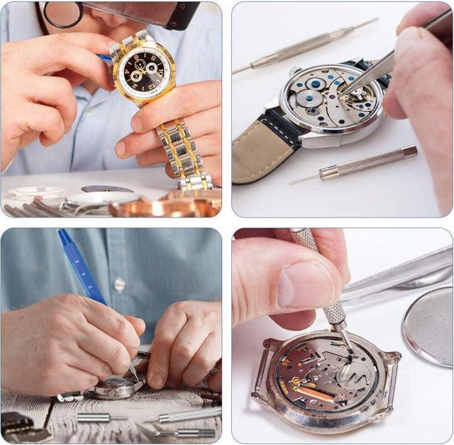 Alt view image 7 of 7 - Kingsdun Watch Repair Kit, Professional 208Pcs Watch Battery Replacement Tool Watchband Link & Back Remover, Spring Bar Tool Kit with Carrying Case & Instruction Manual
