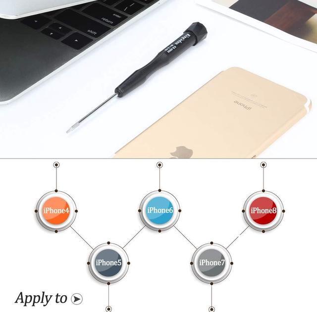 Alt view image 5 of 7 - Kingsdun 1.5mm Pentalobe P6 Screwdriver for MacBook Pro & Macbook Pro Retina/Air Battery/Trackpad/Air Keyboard/Air Assembly and iphone8/X/XR/12/13/13 pro