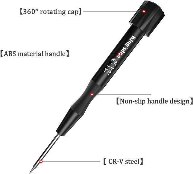 Alt view image 7 of 7 - Kingsdun 1.5mm Pentalobe P6 Screwdriver for MacBook Pro & Macbook Pro Retina/Air Battery/Trackpad/Air Keyboard/Air Assembly and iphone8/X/XR/12/13/13 pro
