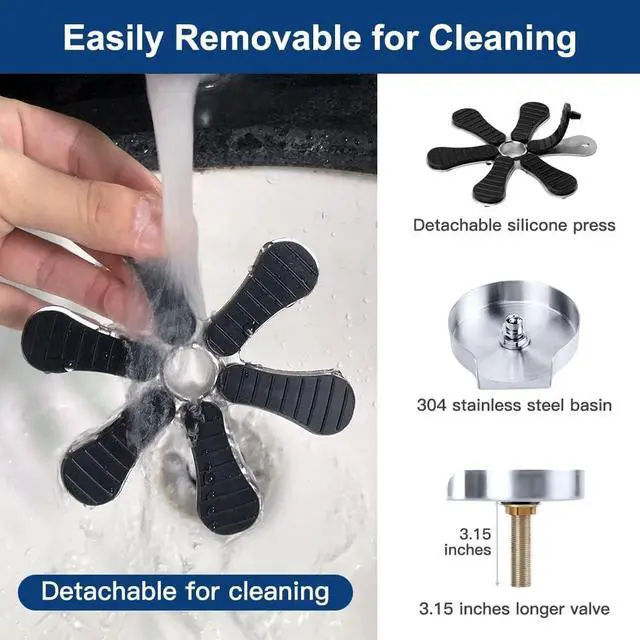 Alt view image 7 of 7 - Kingsdun Faucet Glass Rinser for Kitchen Sink, Stainless Steel Cup Rinser for Bar Sink, Bottles Washer Sink Accessories Silver