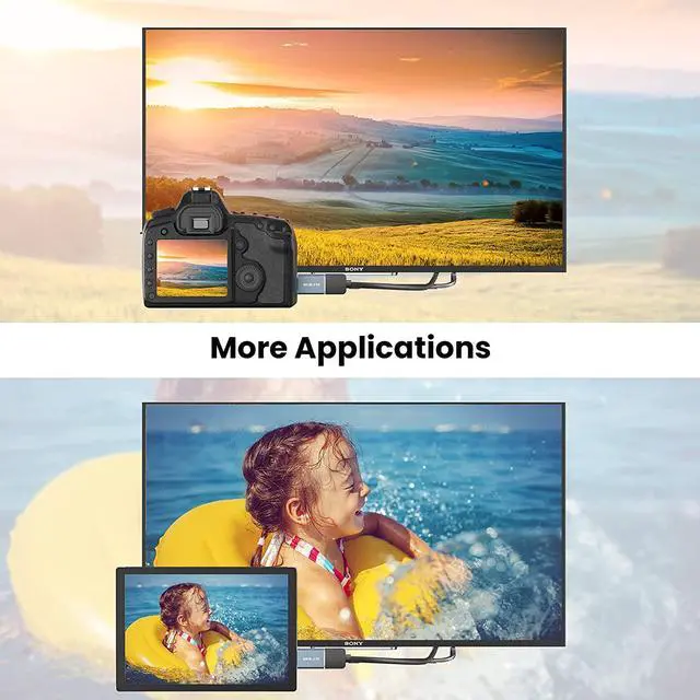 Alt view image 7 of 7 - Mini HDMI Adapter 3 Pack, Mini HDMI Male to Standard HDMI Female Aluminum Shell Adapter, Support 4K 3D for Raspberry Pi Zero W, DSLR Camera, Graphics Video Card, Camcorder, Laptop, Tablet