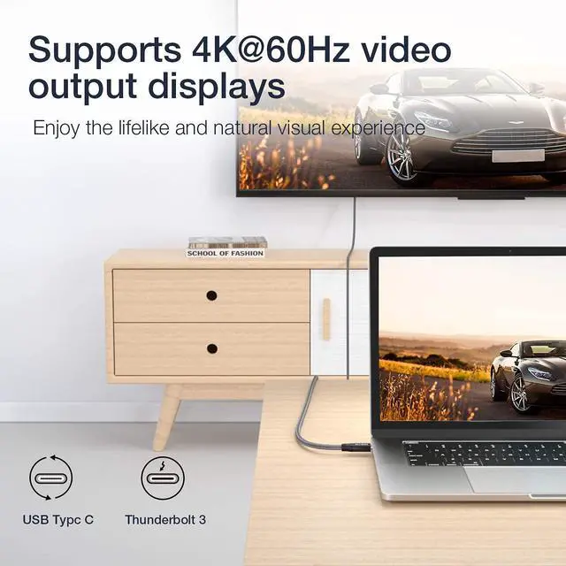 Alt view image 4 of 7 - USB C Extension Cable 2FT + 100W PD & 20Gbps USB C to USB C Cable 6.6FT