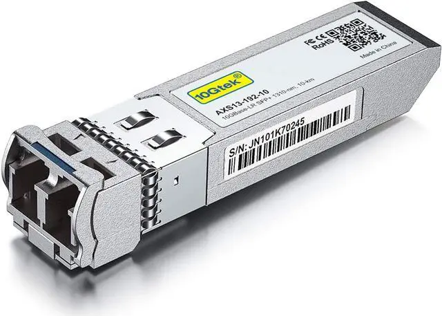 Main image of 10GBase-LR SFP+ Transceiver, 10G 1310nm SMF, up to 10 km, Compatible with Netgear