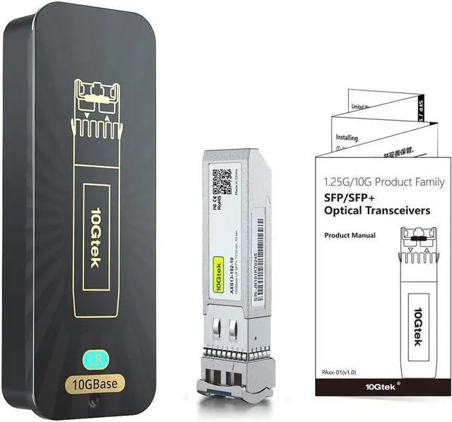 Alt view image 4 of 6 - 10GBase-LR SFP+ Transceiver, 10G 1310nm SMF, up to 10 km, Compatible with Netgear