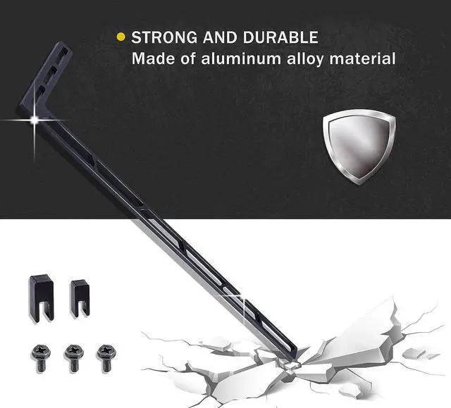 Alt view image 4 of 7 - CloverTale Graphics Card GPU Brace Support, Video Card Sag Holder Bracket, Anodized Aerospace Aluminum (Upgraded Version Black)