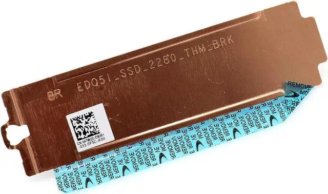Alt view image 4 of 5 - 2nd 2280 M.2 SSD Heatsink Cover Slot 2 Thermal Shield 47W2D 047W2D Replacement for Dell Alienware M15 R2 M17 R2
