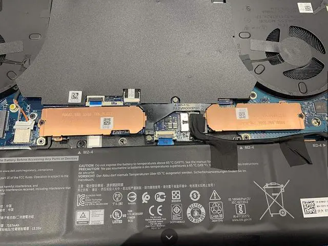Alt view image 6 of 6 - 2nd Second 2280 M.2 SSD Heatsink Hard Drive Cover Thermal Shield for Dell Alienware M15 R3 R4 M17 R3 R4 ET2VR000300 RT4G1 0RT4G1