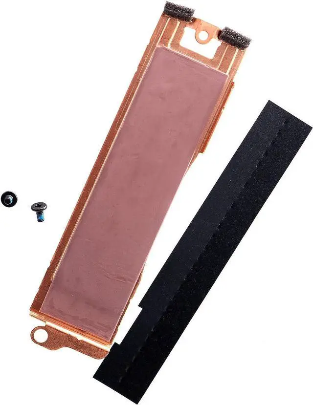 Alt view image 6 of 6 - Slot 1 M.2 2280 SSD Heatsink Cover 0HFD3T HFD3T SSD1 Thermal Bracket w/Insulation Sheet for Dell XPS 17 9700 9710 Precision 17 5750
