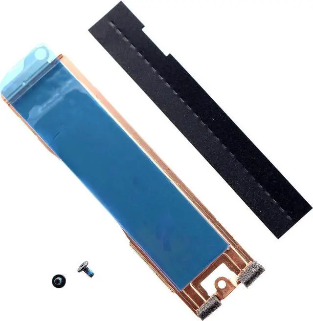 Alt view image 5 of 6 - Slot 1 M.2 2280 SSD Heatsink Cover 0HFD3T HFD3T SSD1 Thermal Bracket w/Insulation Sheet for Dell XPS 17 9700 9710 Precision 17 5750