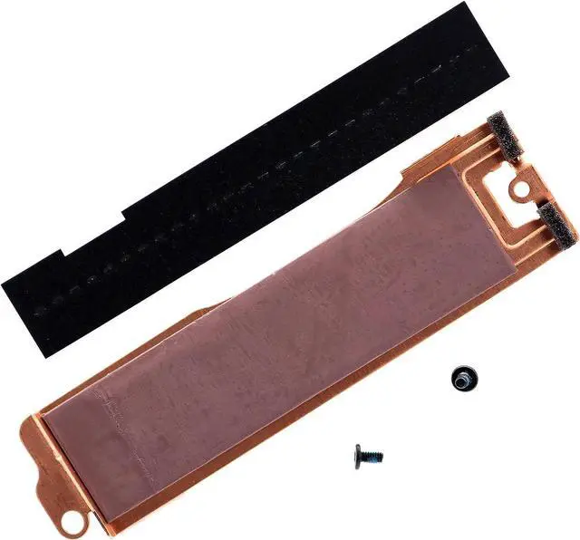 Alt view image 4 of 6 - Slot 2 M.2 2280 SSD Heatsink Cover 0JFF2T JFF2T SSD2 Thermal Bracket wInsulation Sheet for Dell XPS 17 9700 9710 Precision 17 5750, (0HFD3T)