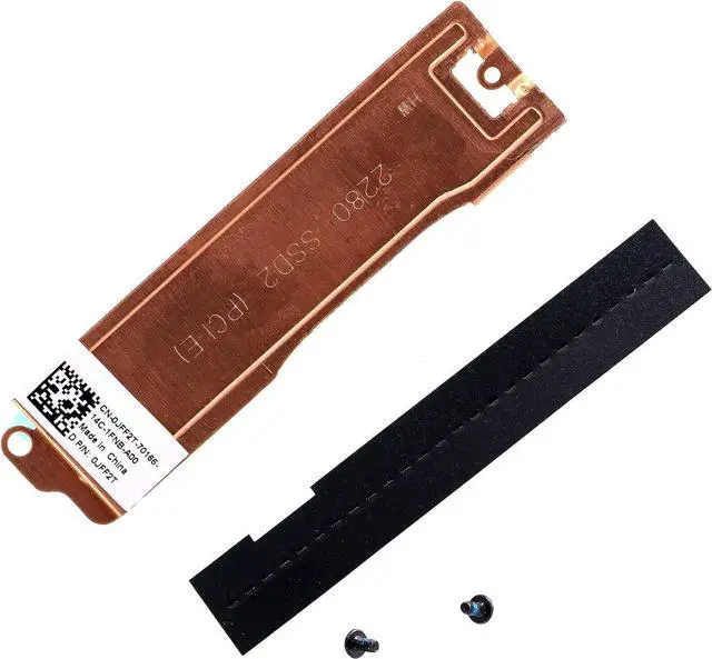 Alt view image 5 of 6 - Slot 2 M.2 2280 SSD Heatsink Cover 0JFF2T JFF2T SSD2 Thermal Bracket wInsulation Sheet for Dell XPS 17 9700 9710 Precision 17 5750, (0HFD3T)