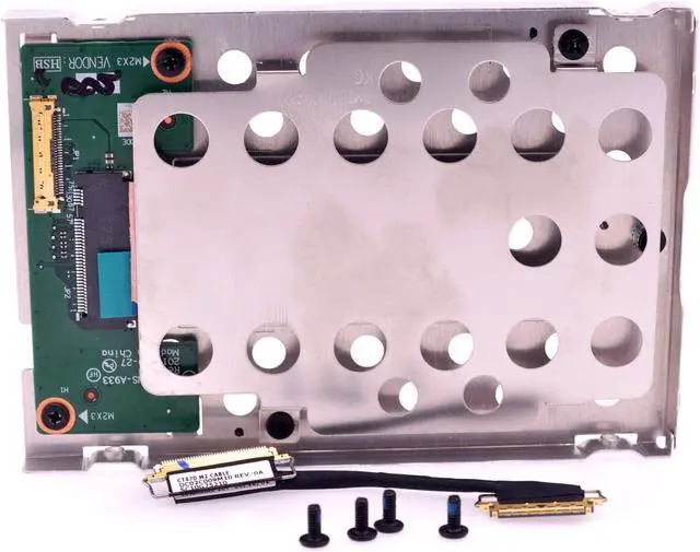 Alt view image 2 of 6 - PCIe SSD NVME M.2 to 2.5" Adapter Hard Drive Caddy Bracket Tray with SATA HDD Cable for Lenovo ThinkPad T480 T470P T470 A475 A485 CT470 NS-A933