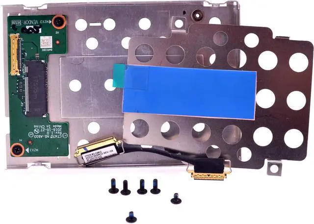 Alt view image 5 of 6 - PCIe SSD NVME M.2 to 2.5" Adapter Hard Drive Caddy Bracket Tray with SATA HDD Cable for Lenovo ThinkPad T480 T470P T470 A475 A485 CT470 NS-A933