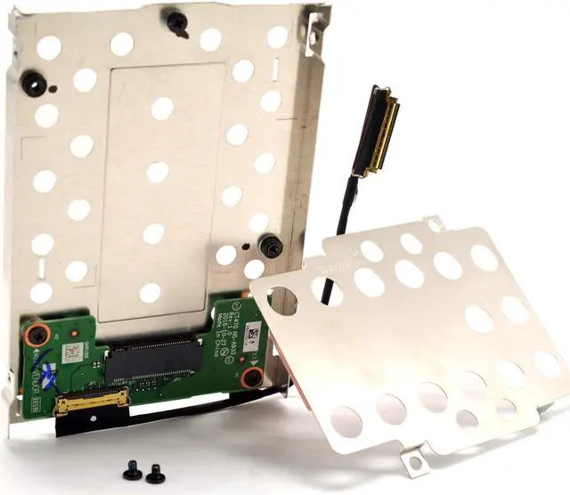 Alt view image 3 of 6 - NVME M.2 PCIe SSD to 2.5 inch Hard Drive Caddy Bracket Tray with SATA HDD Cable for Lenovo ThinkPad X270 CT470 NS-A933 (Long Cable)