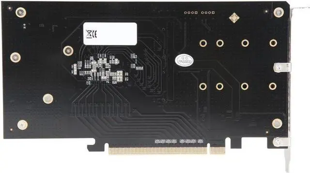 Alt view image 4 of 5 - Syba Dual M.2 M-Key NVMe Ports to PCIe 3.0 x16 Bifurcation Riser Controller - Support Non-Bifurcation Motherboard (SI-PEX40129)