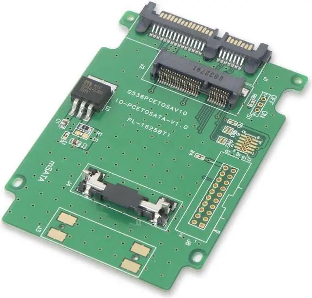 Alt view image 2 of 7 - Syba Mini-SATA mSATA 50 mm SSD Connector to SATA III 2.5 Converter Adapter (SY-ADA40050)