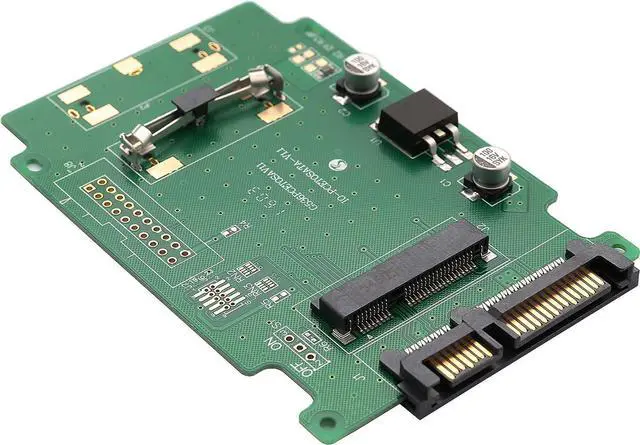 Alt view image 3 of 7 - Syba Mini-SATA mSATA 50 mm SSD Connector to SATA III 2.5 Converter Adapter (SY-ADA40050)