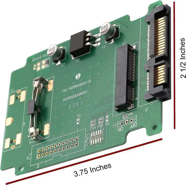 Alt view image 4 of 7 - Syba Mini-SATA mSATA 50 mm SSD Connector to SATA III 2.5 Converter Adapter (SY-ADA40050)