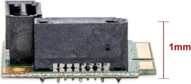 Alt view image 3 of 7 - Mini PCIe to SATA III 2 Ports Raid Adapter Card ASMedia 1061R for Ipfs Mining and Adding SATA 3.0 Devices