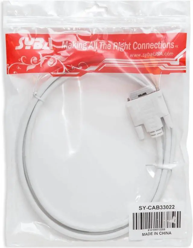 Alt view image 3 of 6 - Syba SY-CAB33022 6' Mini DisplayPort 1.2 to DVI-D DL Cable