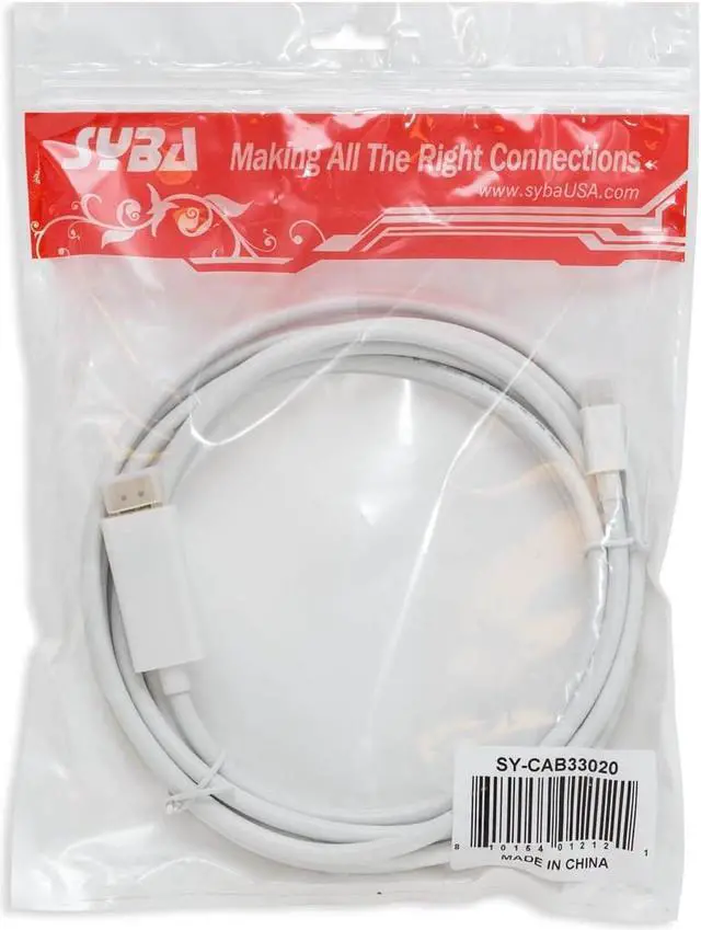 Alt view image 3 of 7 - Syba Mini Displayport 1.2 to HDMI 1.4 Cable, 9' - SY-CAB33020