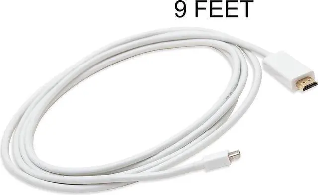 Alt view image 7 of 7 - Syba Mini Displayport 1.2 to HDMI 1.4 Cable, 9' - SY-CAB33020