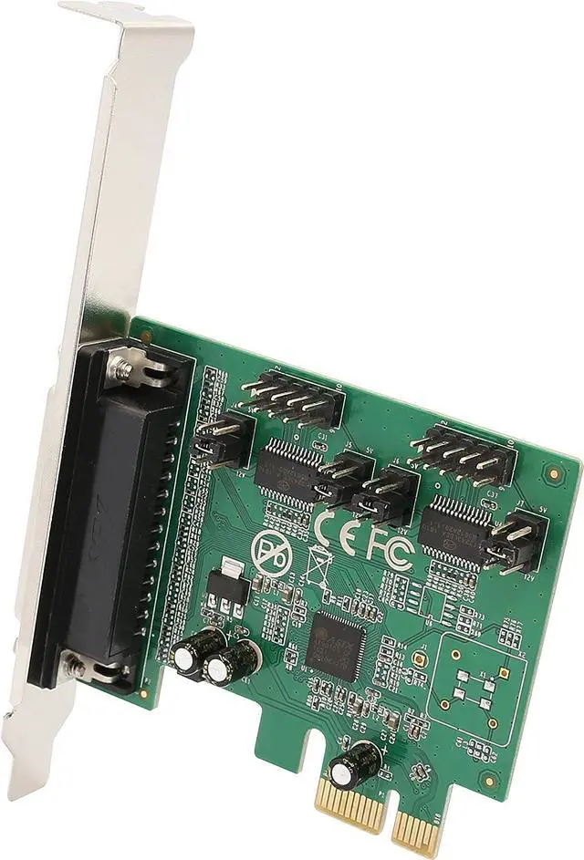 Alt view image 4 of 7 - IO Crest 2 Port Parallel 1 Por Serial PCIe x1 Card, PCI Express to DB25 and DB9 with Low Bracket, Support SPP / PS2 / EPP/ECP Modes RS232 / RS485 / RS422 and Centronics Interface SI-PEX50103