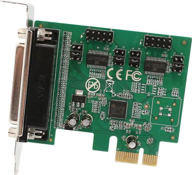 Alt view image 6 of 7 - IO Crest 2 Port Parallel 1 Por Serial PCIe x1 Card, PCI Express to DB25 and DB9 with Low Bracket, Support SPP / PS2 / EPP/ECP Modes RS232 / RS485 / RS422 and Centronics Interface SI-PEX50103
