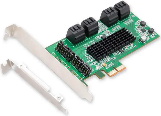 Main image of IO CREST SI-PEX40071 SATA III 8 Port Controller Card PCE-e 2.0 x2 with Low Profile Bracket