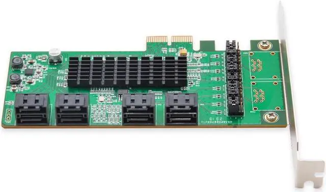 Alt view image 3 of 7 - IO CREST SI-PEX40071 SATA III 8 Port Controller Card PCE-e 2.0 x2 with Low Profile Bracket