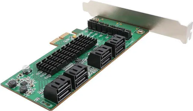 Alt view image 6 of 7 - IO CREST SI-PEX40071 SATA III 8 Port Controller Card PCE-e 2.0 x2 with Low Profile Bracket