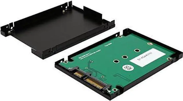 Alt view image 2 of 7 - 2.5" SATA III to M.2 B-Key SATA SSD 2230 2242 2260 2280 2.5" Adapter Aluminum Enclosure SY-ADA40092