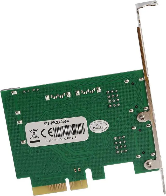 Alt view image 4 of 7 - Syba SD-PEX40054 4 Port SATA III Raid Hyper Duo PCIe 2.0 x 2 Card
