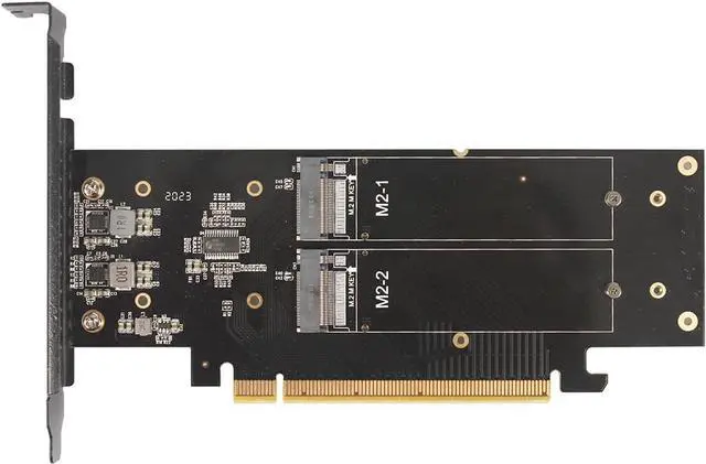 Alt view image 5 of 7 - JEYI Quad NVMe PCIe 4.0 Expansion Card, Supports 4 NVMe M.2 SSD 2280 up to 8TB, Raid Bandwidth 256Gbps, Required Bifurcation