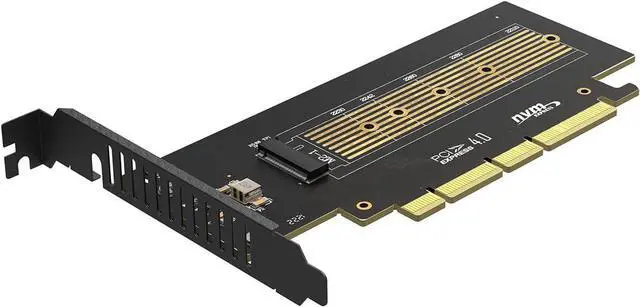 Alt view image 6 of 6 - JEYI PCIe 4.0 x4 Adapter for NGSFF NF1 M.3 NVMe 110mm SSD - PCI Express 4.0 4-Lane Host Adapter