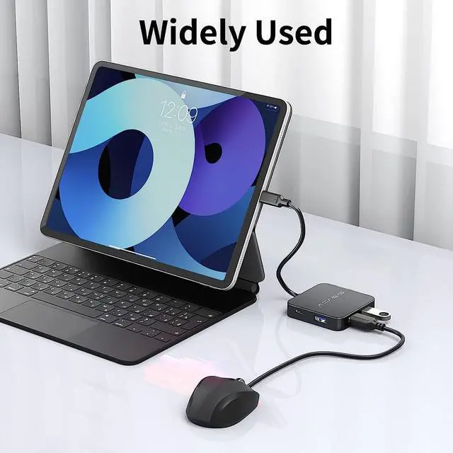 Alt view image 7 of 7 - USB C Hub, Multi-Port USB Type-C Hub with 4K HDMI, Power Delivery 100 W | 3 USB 3.0 Port | 1 Type-C 3.0 Port | USB Splitter Adapter for MacBook, Mac Mini, XPS, Laptop and USB C Devices (2ft)