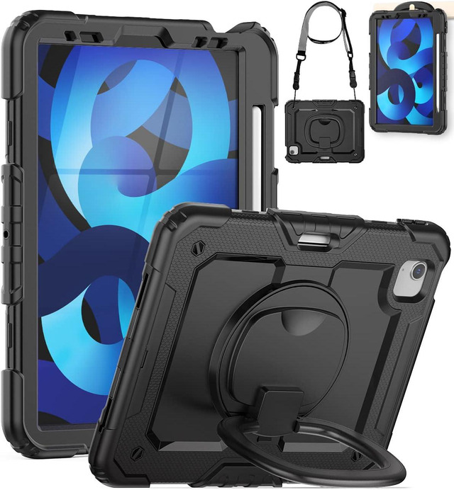 thumbnail interactive-video image 1 of BENTOBEN Heavy Duty Shockproof Case For IPad 9th/8th/7th Gen 10.2" - With Stand & Pencil Holder 1 of 6