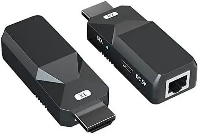 Main image of HDMI Extender 165ft/50m 1080P Over Cat5 Cat6 Audio Video Ethernet Cable Transmit Lossless Signal HDMI Long Distance Extension Adapter