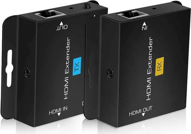 Main image of avedio links 196ft/60m HDMI Extender Over Cat 5e/6/7, 1080P HDMI Ethernet Extender Balun Adapter with Single POC Power Supply, Support 3D, EDID, Deep Color, Compatible with DVD, Fire Stick, Roku, PS5