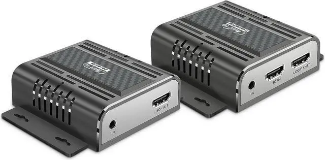 Main image of Wall Mount HDMI Extender Over Ethernet Cable CAT6/6E/7 Over TCP/IP Support for 1-to-Many Output Ultra HD1080P- Up to 656Feet with Loopout 4K and IR