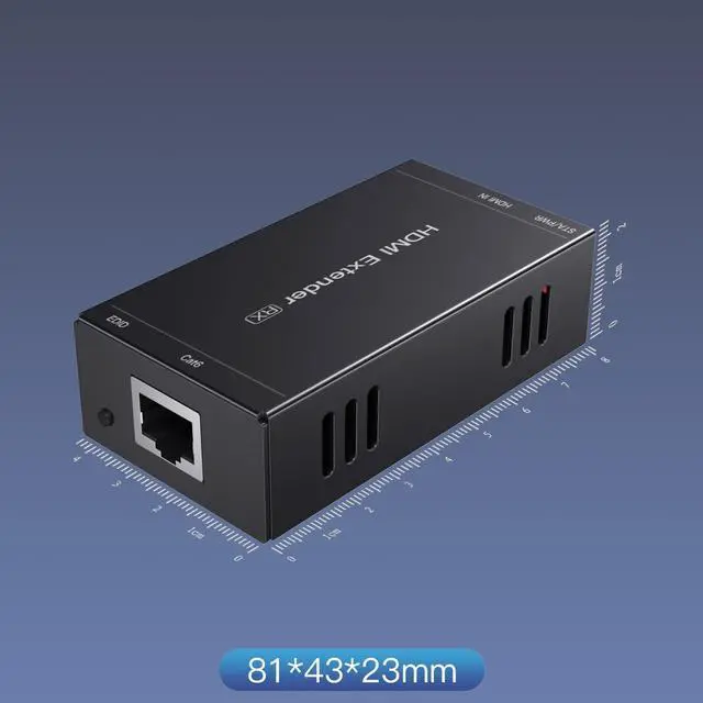 Alt view image 5 of 7 - HDMI Extender 165ft Over Single Cat5e/6, Extend 1080P@60Hz Video, Transmit Audio Video Synchronously, Support 3D, POC, EDID
